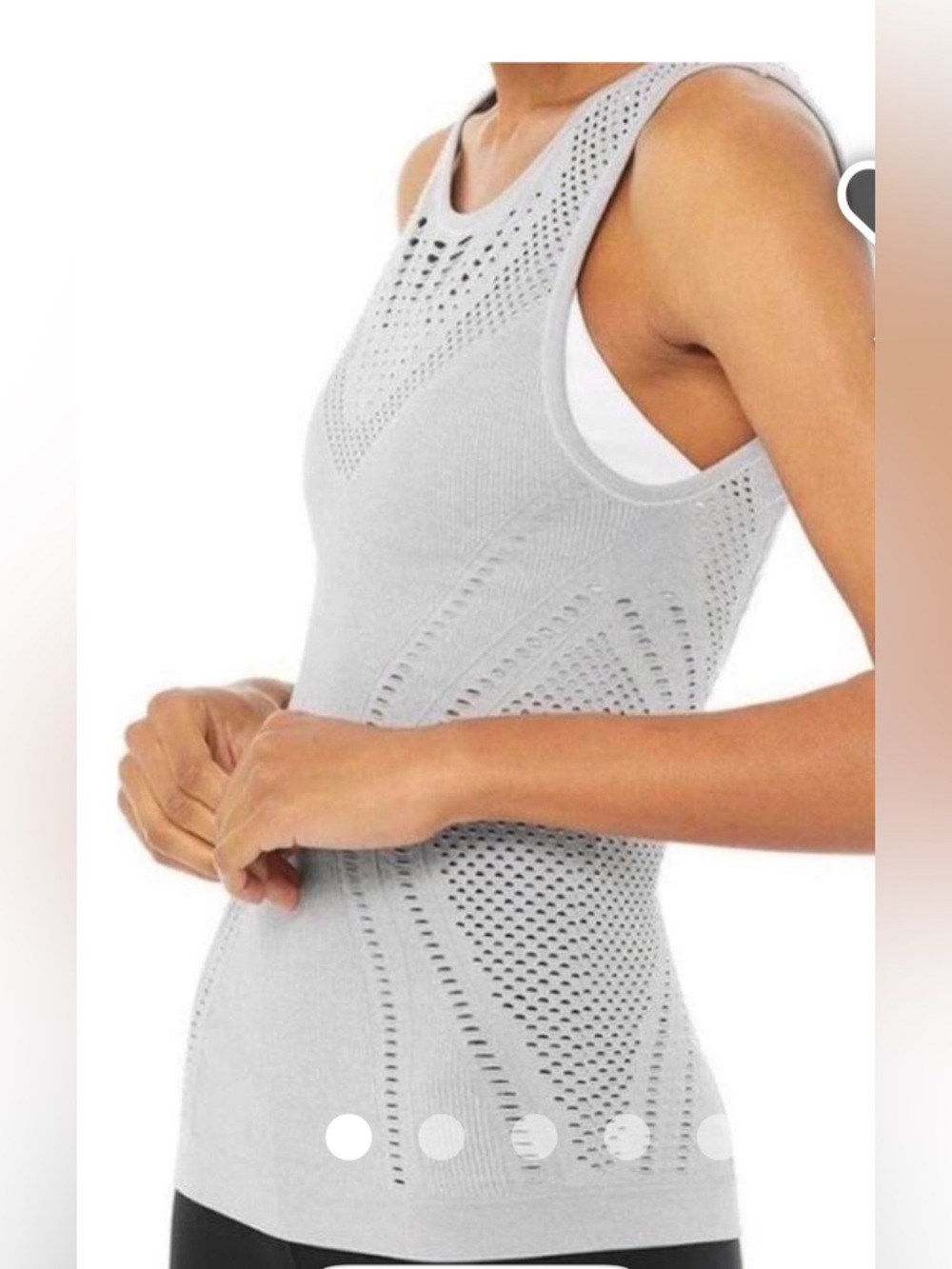 ALO Yoga Seamless Light Lavender Tank Top